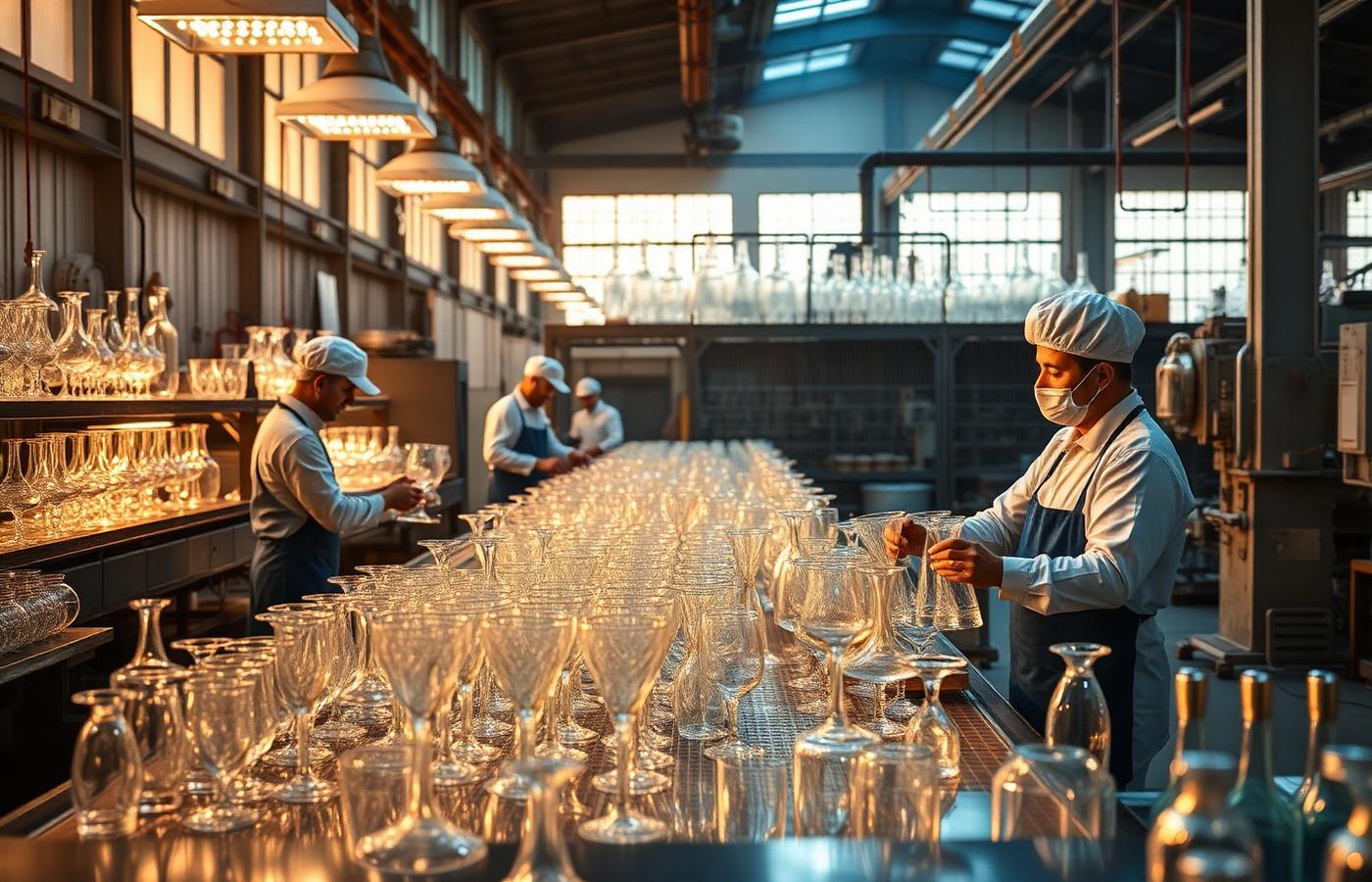 Egyptian glass manufacturing facility