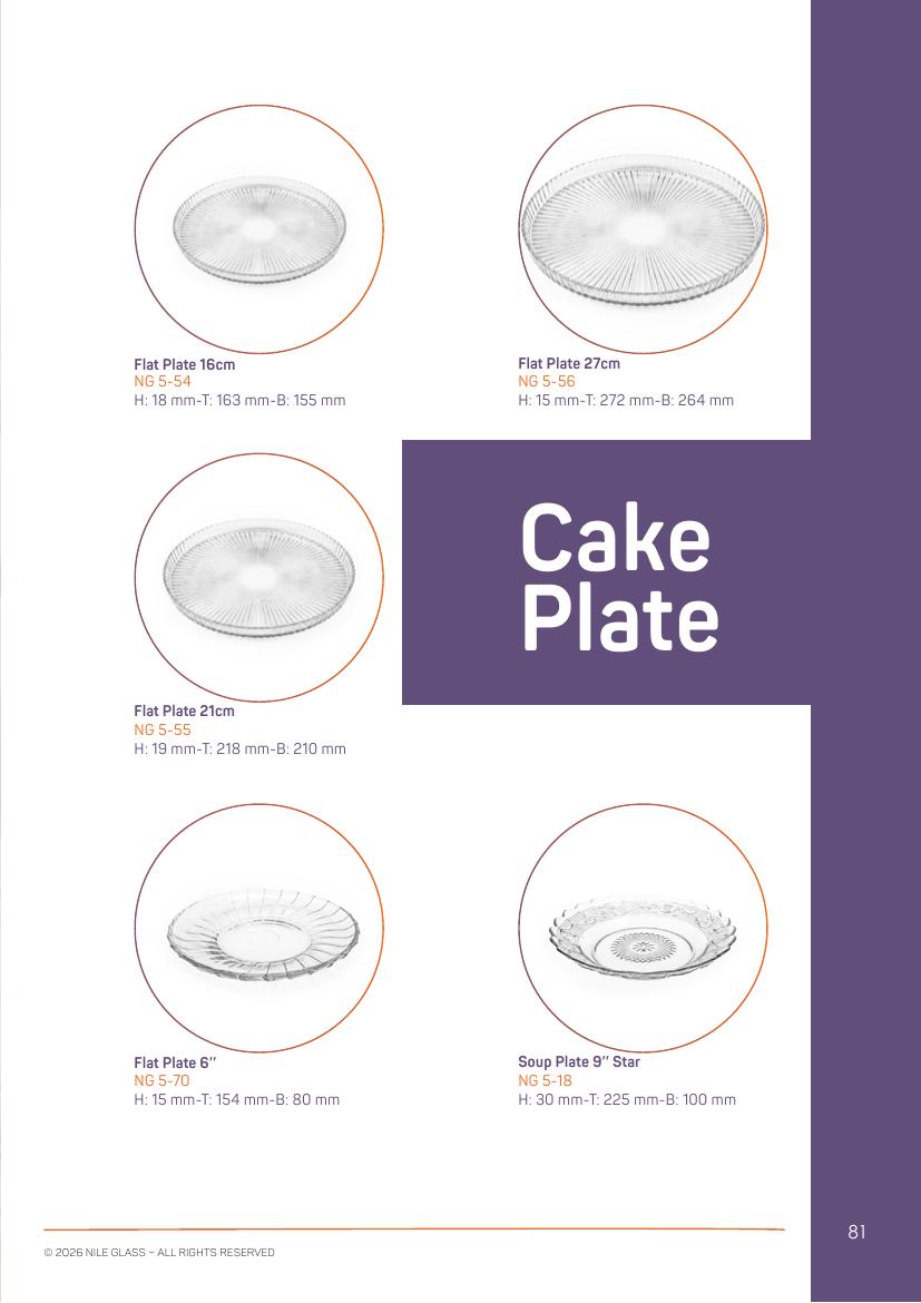 Flat Plate 16cm                Flat Plate 27cm